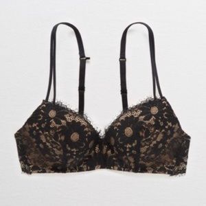 Aerie Real Happy Wireless Push Up Bra - 32DD